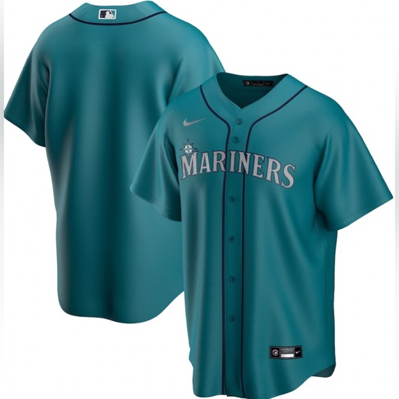 Nike Authentic Seattle Mariners Teal Green Alternate Baseball Jersey Mens Sz: XL - Picture 1 of 6